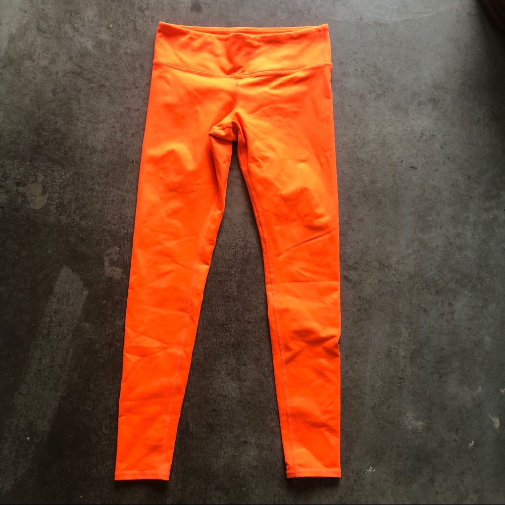 Alo orange 7/8 high waist airbrush leggings